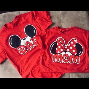 Mom & Dad Disney shirts!